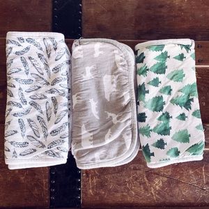 Copper Pearl Burp Cloths